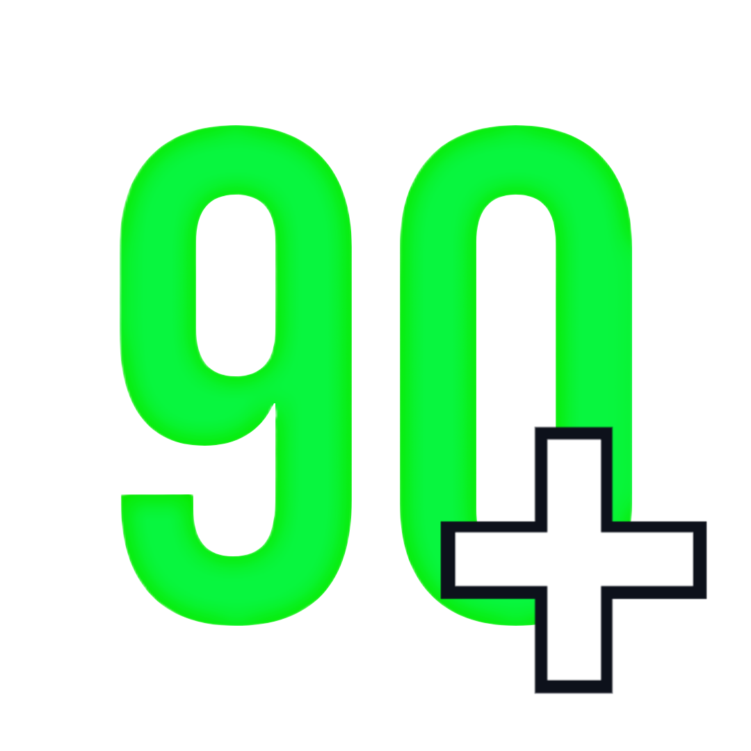 90plus logo