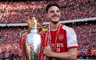 Declan Rice knust efter West Hams nedrykning